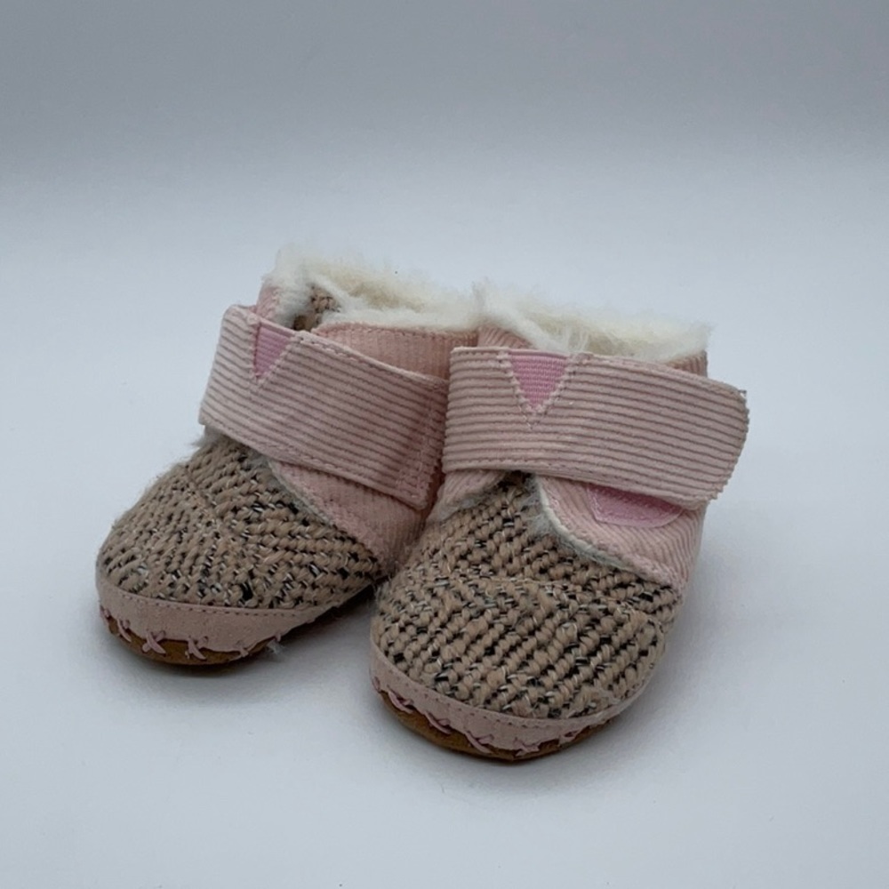 Toms Cuna Pink Corduroy Tweed Tiny 2
